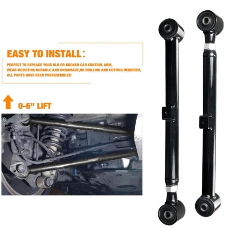 2Pcs Rear Upper Tubular Control Arms Suspension Assemble Kit (0-6inch) Compatible with Dodge RAM Jeep Gladiator Factory Direct Wholesale – MOQ 20pcs-1