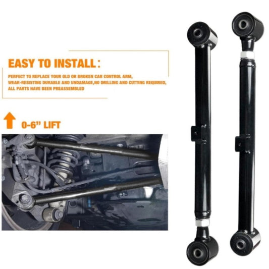 2Pcs Rear Upper Tubular Control Arms Suspension Assemble Kit (0-6inch) Compatible with Dodge RAM Jeep Gladiator Factory Direct Wholesale – MOQ 20pcs-1